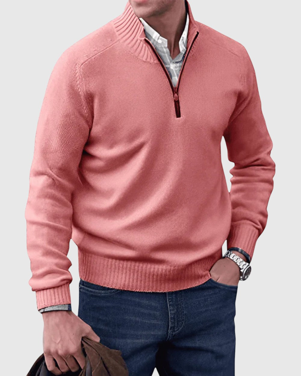 Fabio - Cardigan con zip