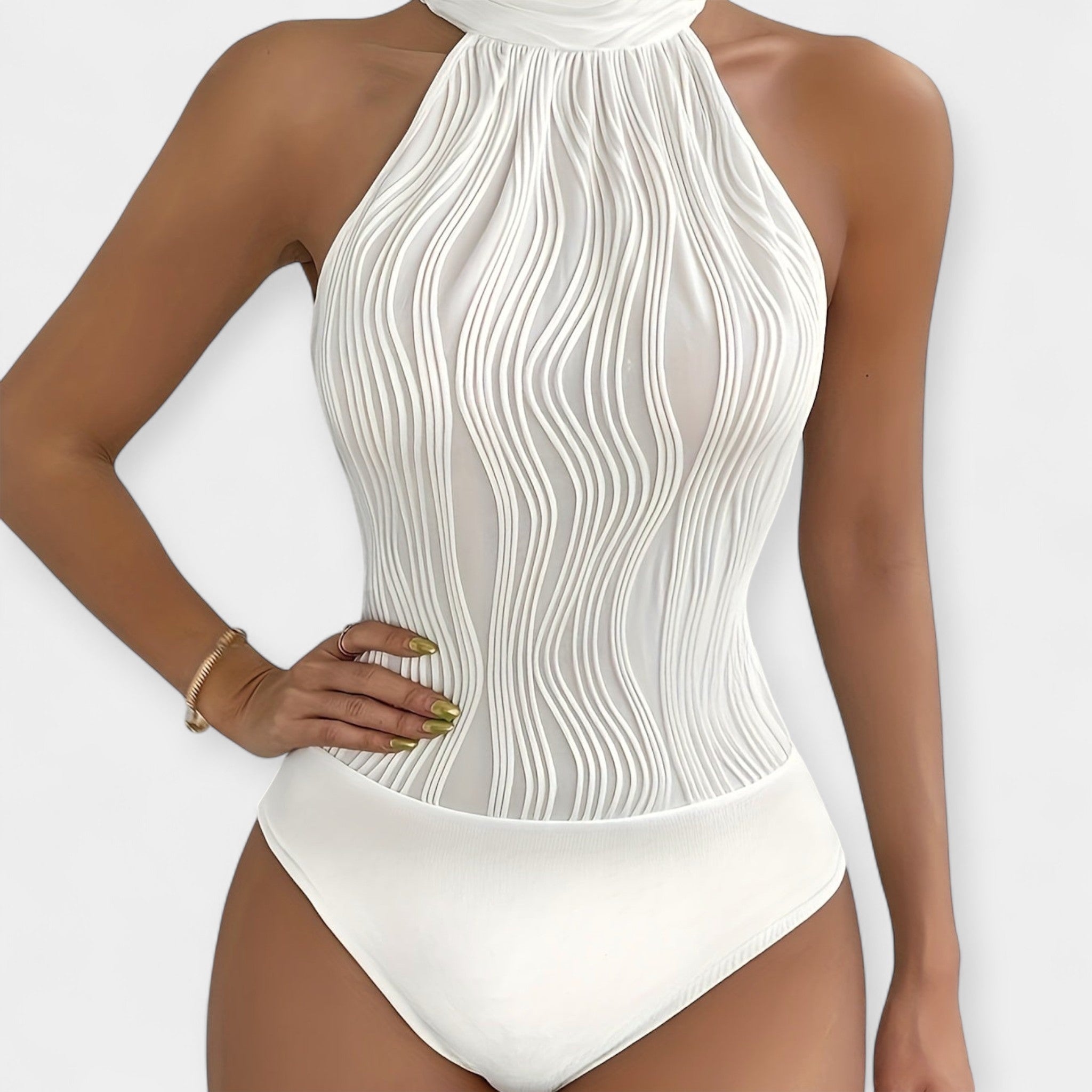 Costume intero con arricciatura regolabile
