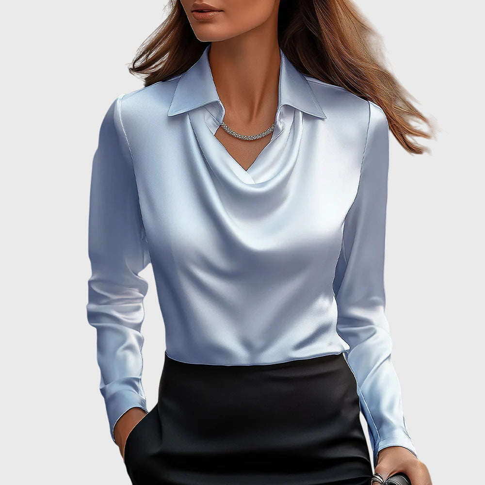 Dania - Blusa elegante in raso lucido