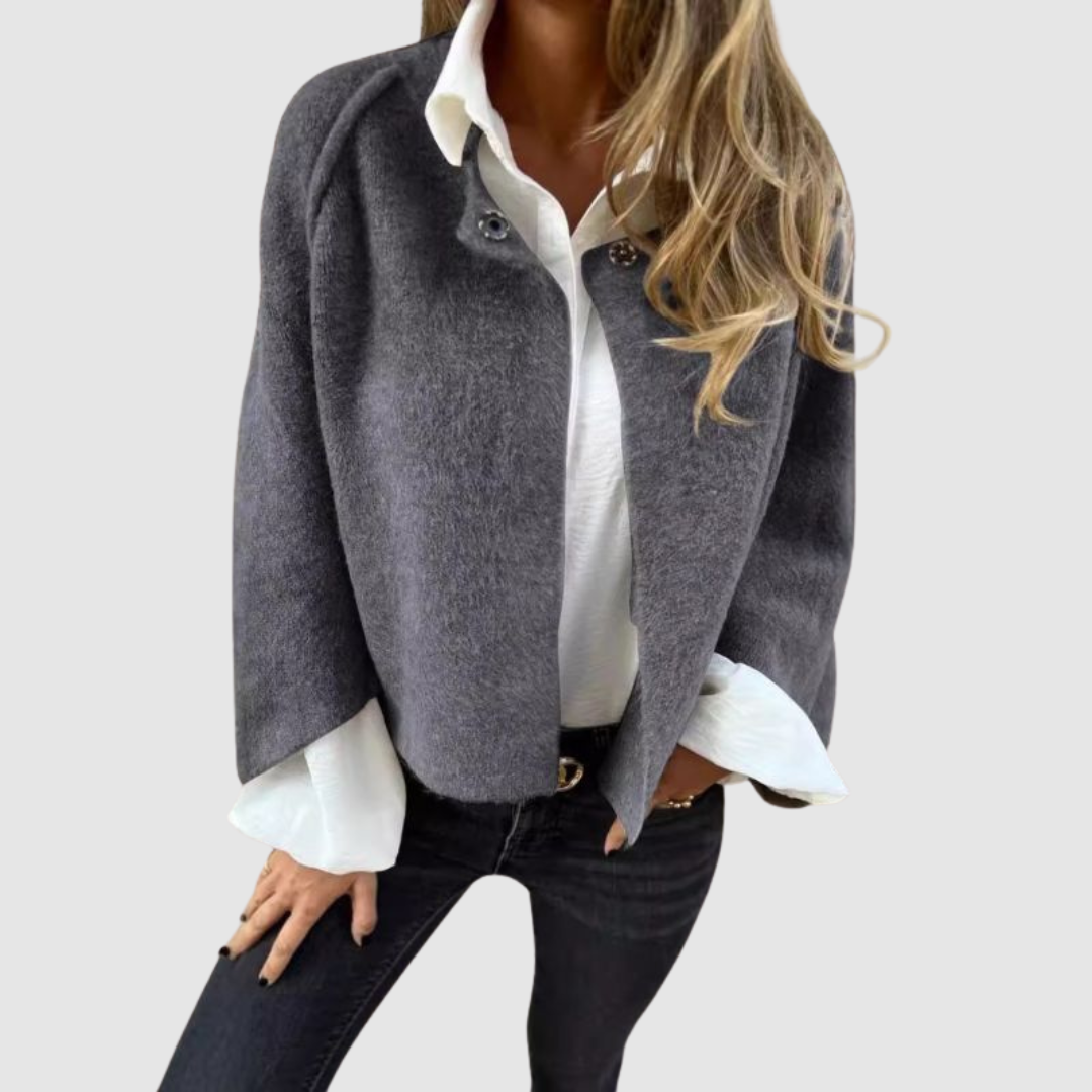 Gelsomina - Cappotto con scollo morbido