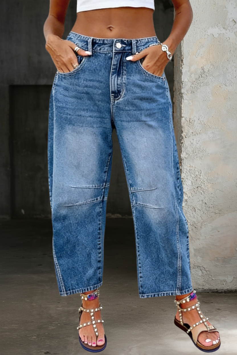 Lidia - Jeans ampi a zampa