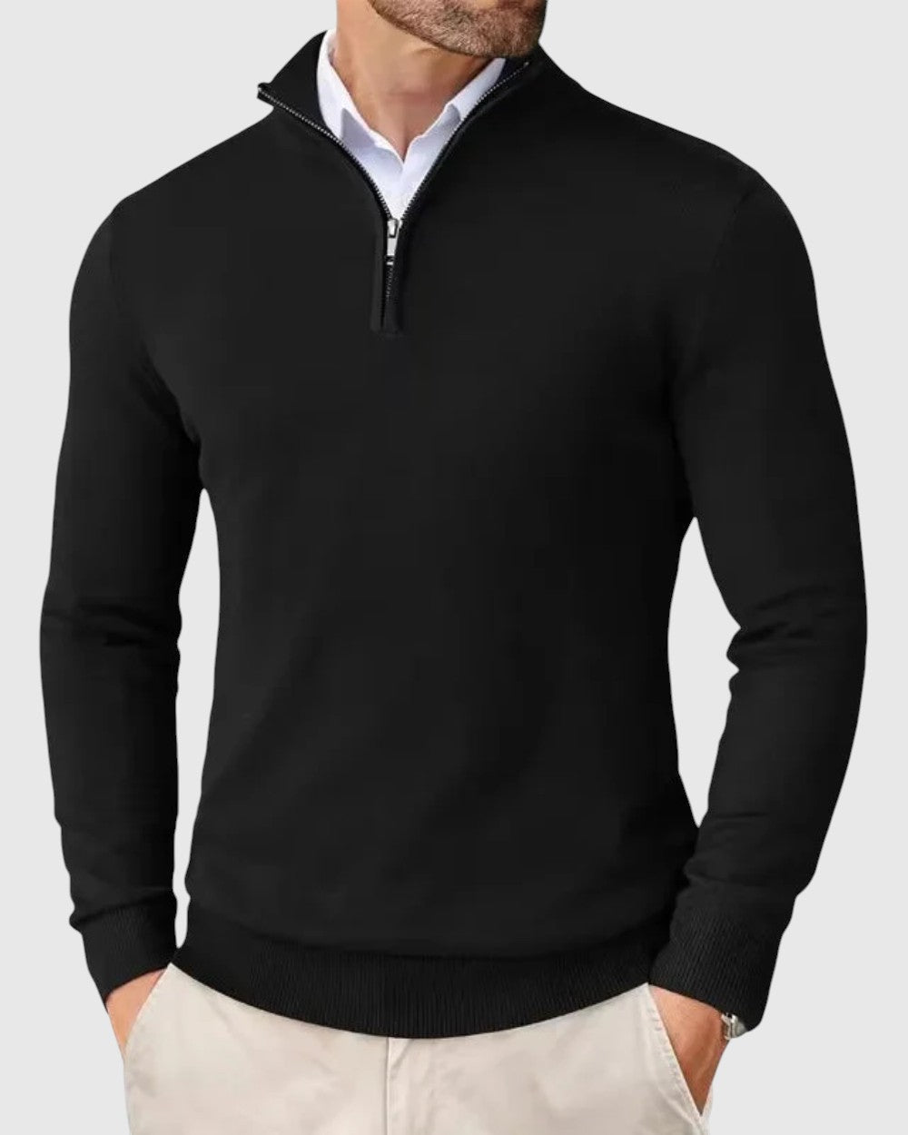 Claudio - Camicia con zip Romeo