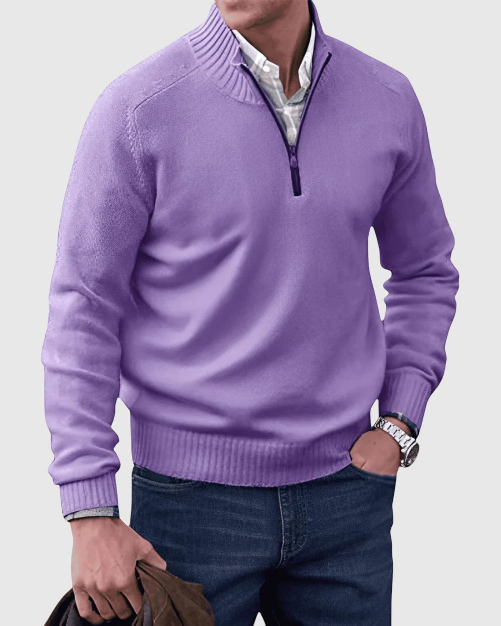 Fabio - Cardigan con zip