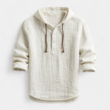 Adamo - Camicia in lino con cappuccio