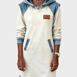 Irene - Abito in denim con cappuccio