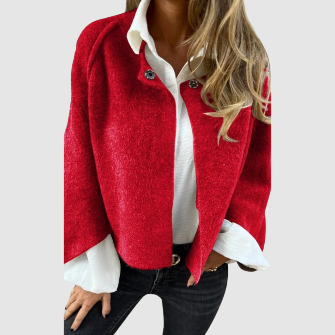 Gelsomina - Cappotto con scollo morbido