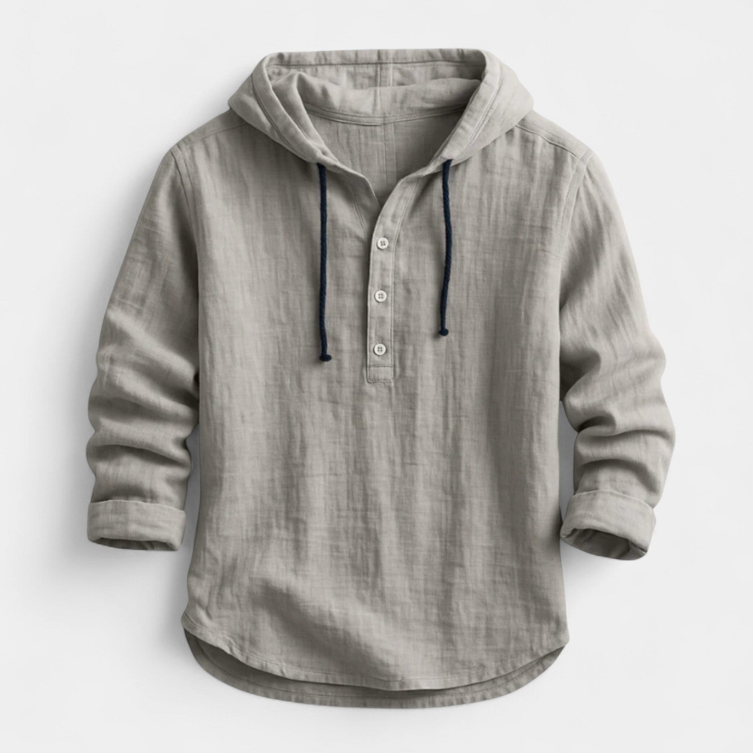 Adamo - Camicia in lino con cappuccio