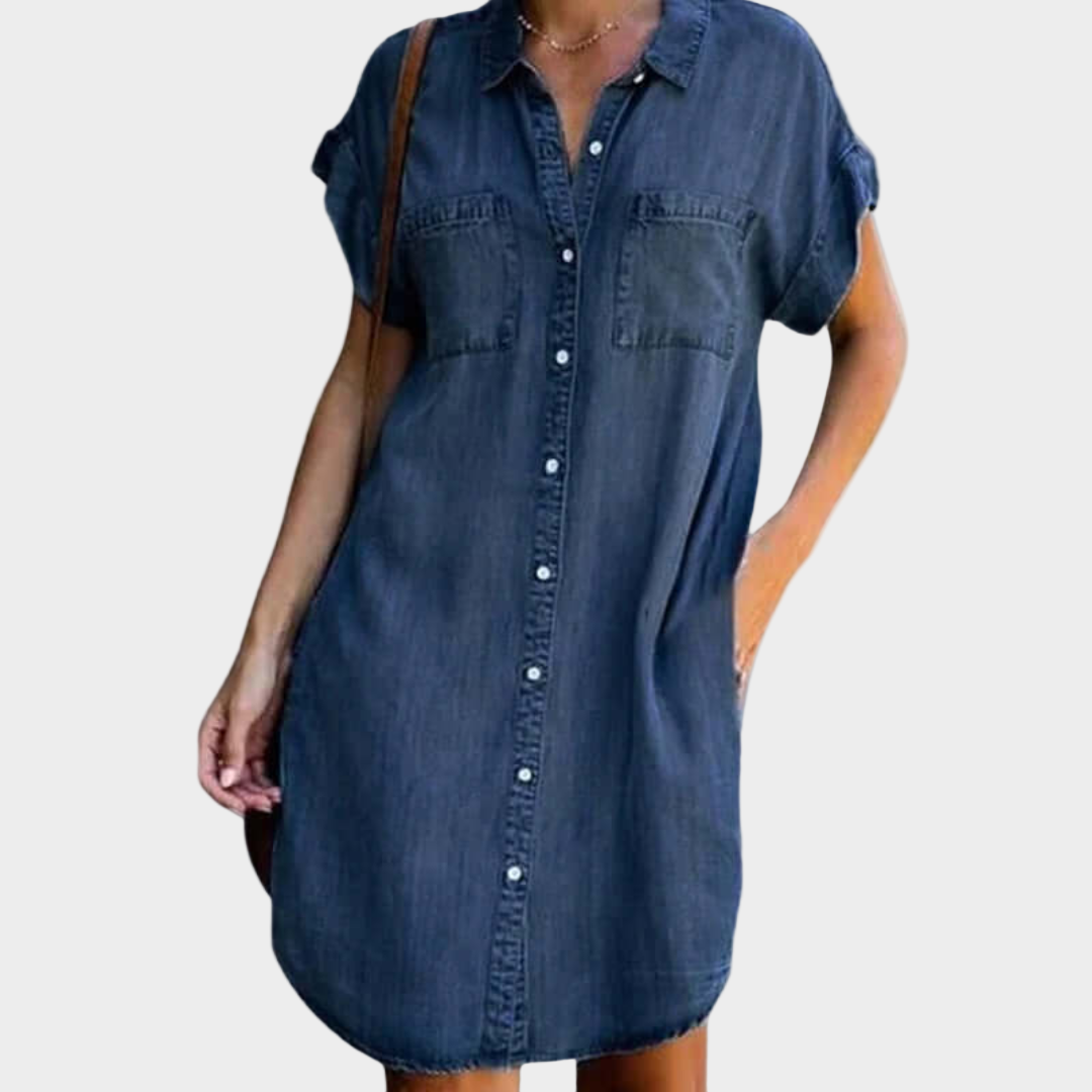 Anna - Abito ampio in denim