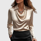 Dania - Blusa elegante in raso lucido