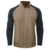Camicia in cotone con collo alla coreana