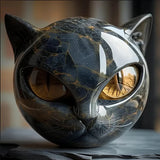 Statua in pietra del Gatto Nero – Simbolo di fortuna e stile