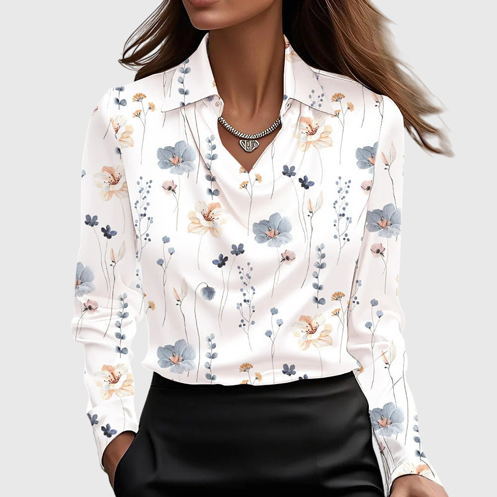 Dania - Blusa elegante in raso lucido