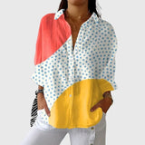 Blusa leggera e colorata con stampe