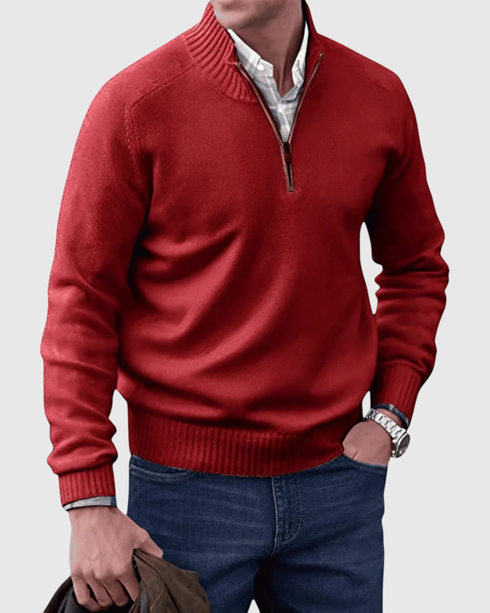 Fabio - Cardigan con zip