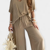 Veronica - Completo ampio con pantaloni larghi e blusa leggera