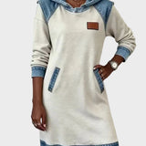 Irene - Abito in denim con cappuccio