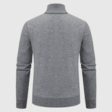 Giacomo - Maglione intrecciato con zip e collo alto