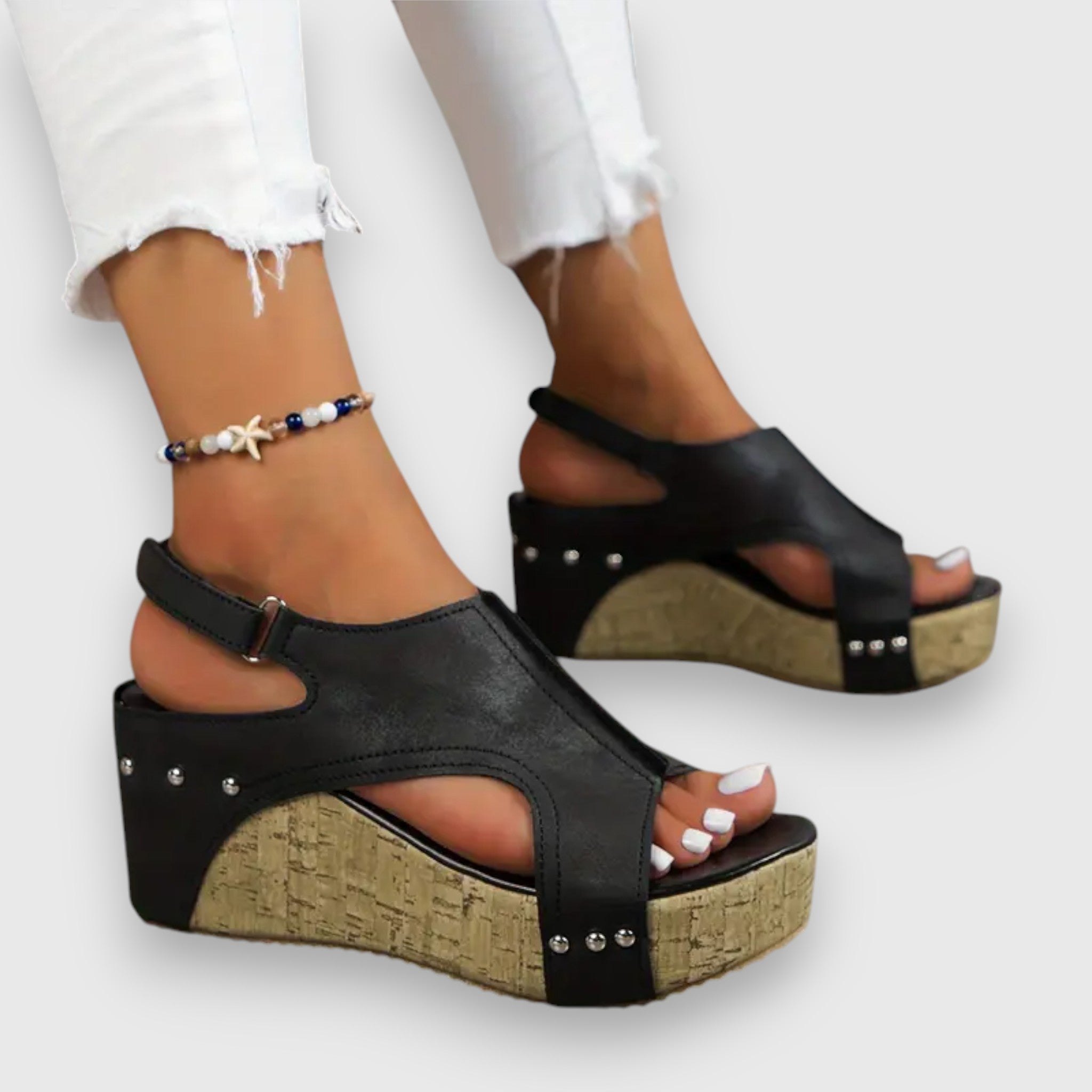 Mia - Sandali vintage con plateau