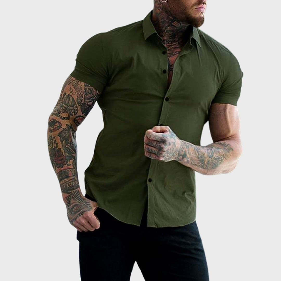 Riccardo - Camicia a maniche corte slim