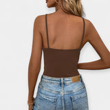 Body con spalline sottili regolabili