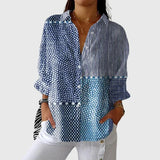 Blusa leggera e colorata stampata
