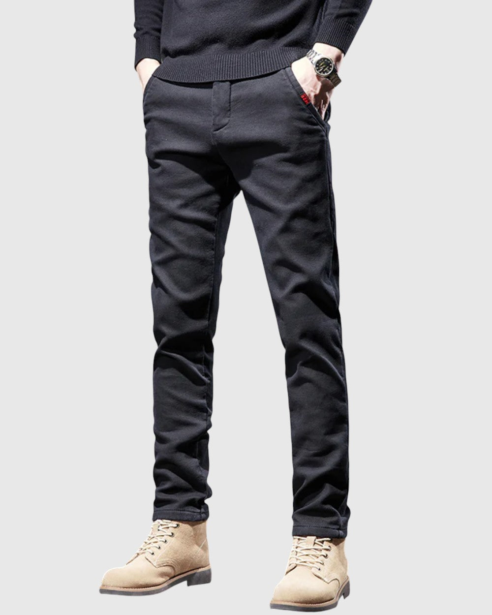 Vincenzo - Pantaloni slim fit da uomo