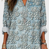 Nina - Camicetta Blue Dusk Bloom
