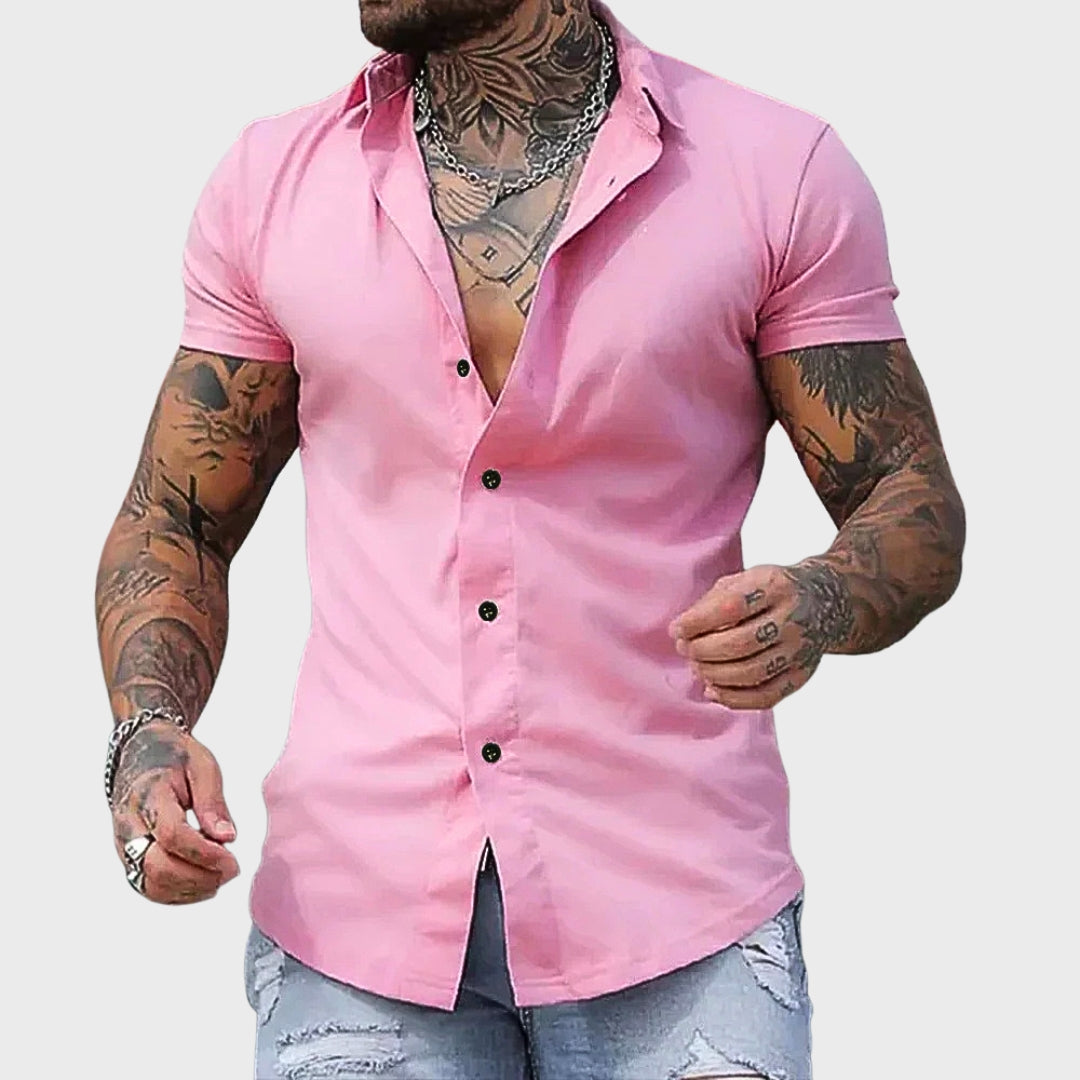 Riccardo - Camicia a maniche corte slim