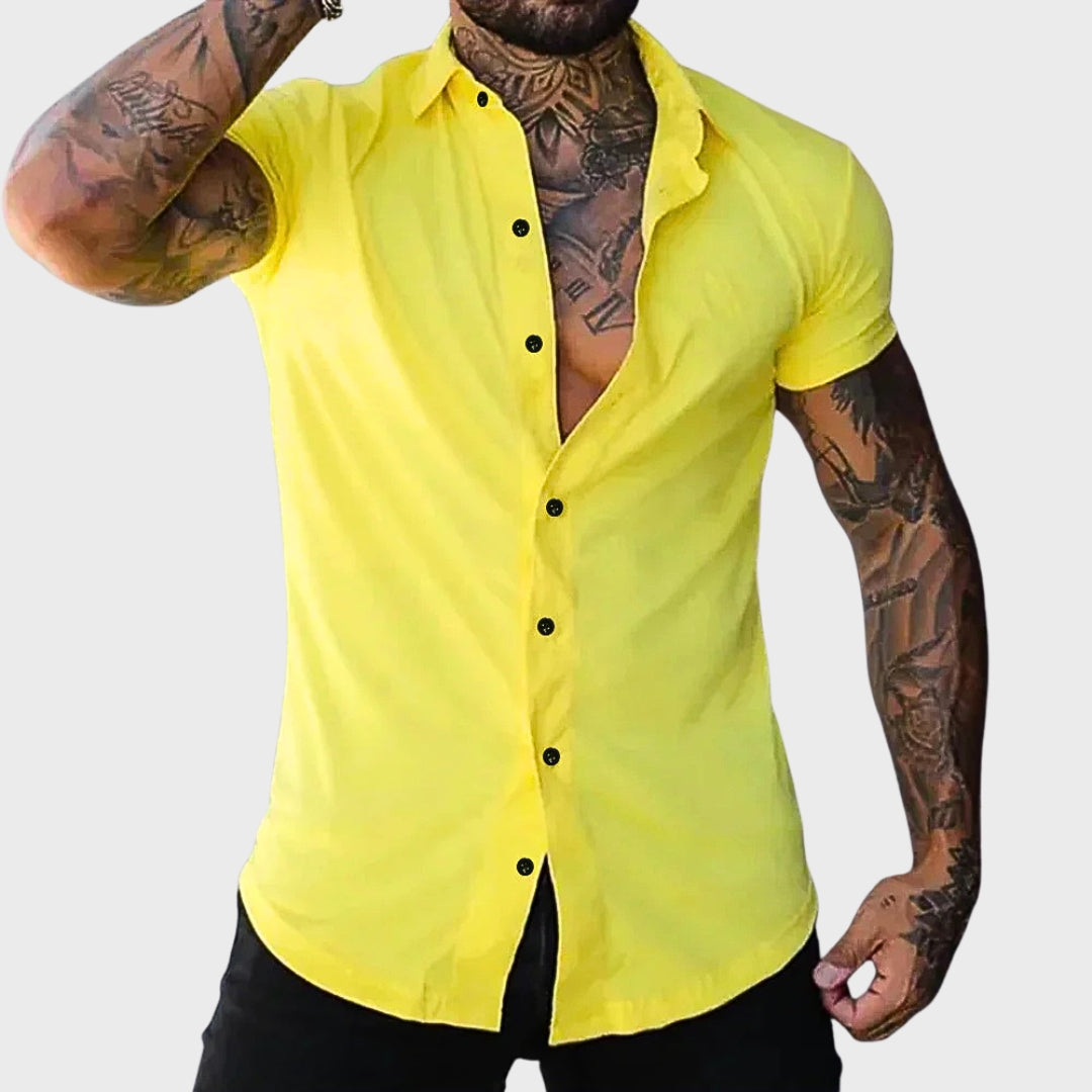 Riccardo - Camicia a maniche corte slim