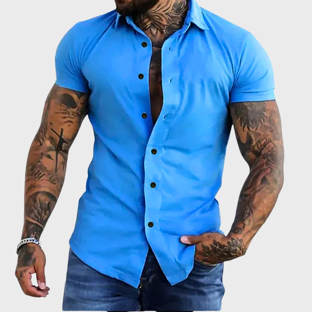 Riccardo - Camicia a maniche corte slim