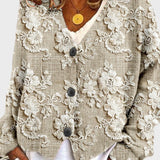 Ursula - Maglione con filo a petali di fiori