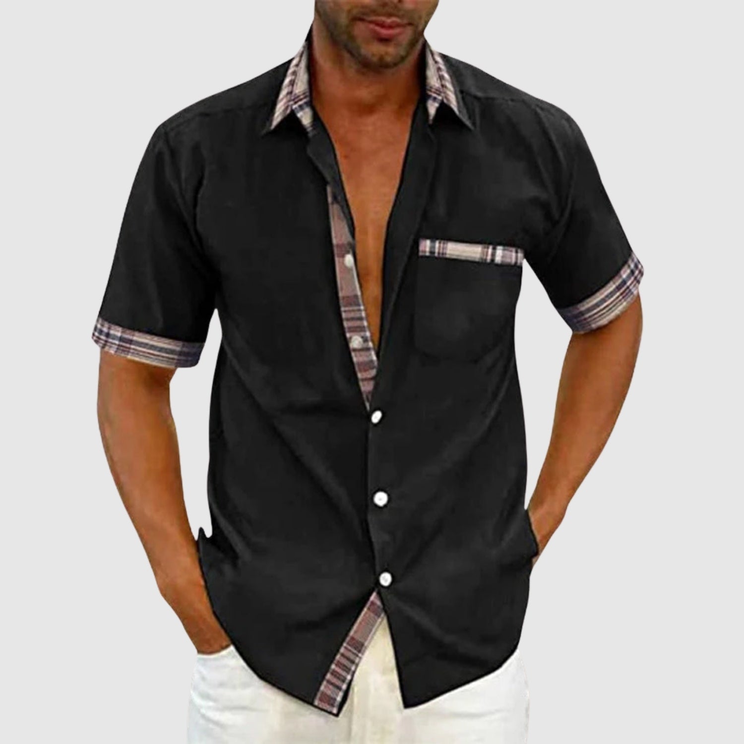 Bruno - Camicia ampia a maniche corte