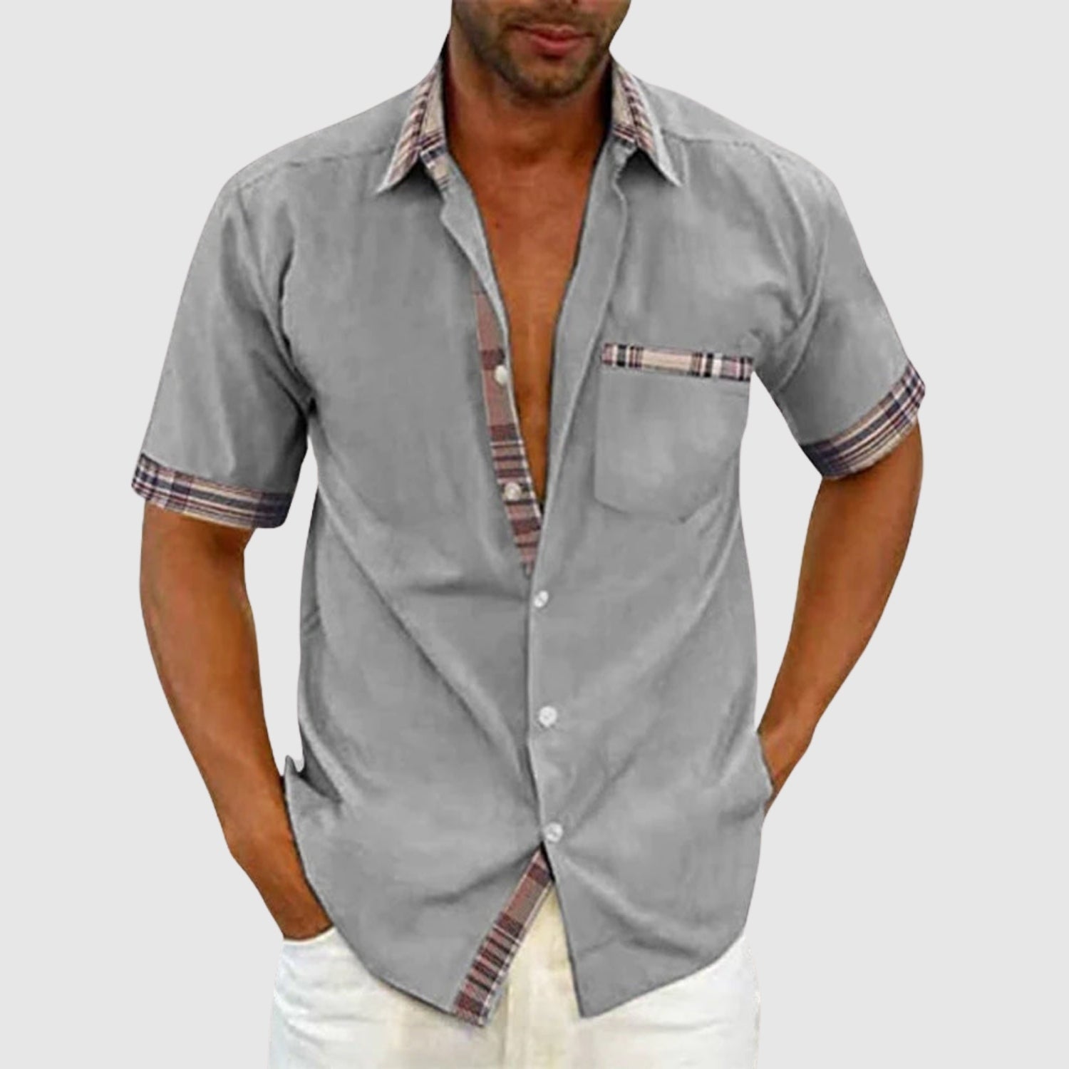 Bruno - Camicia ampia a maniche corte