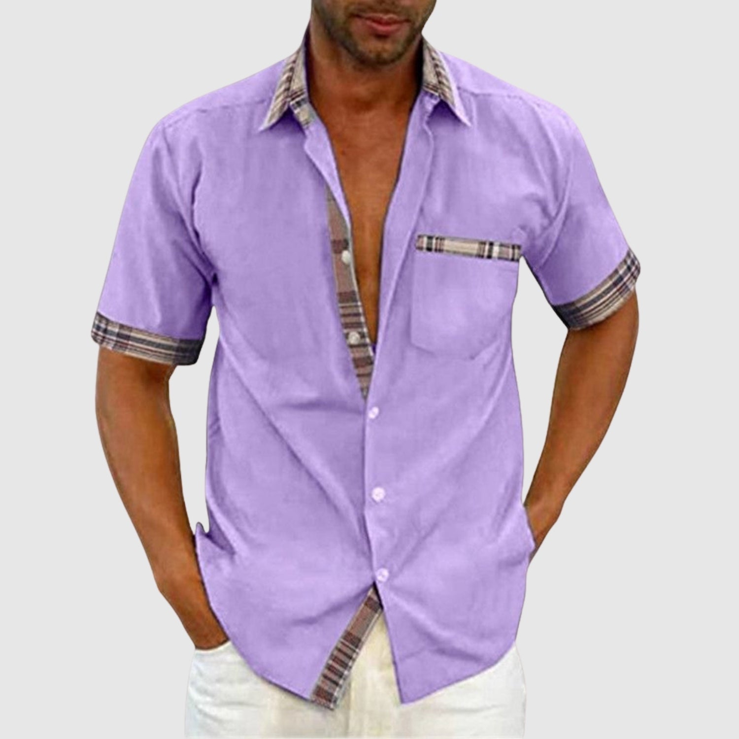 Bruno - Camicia ampia a maniche corte