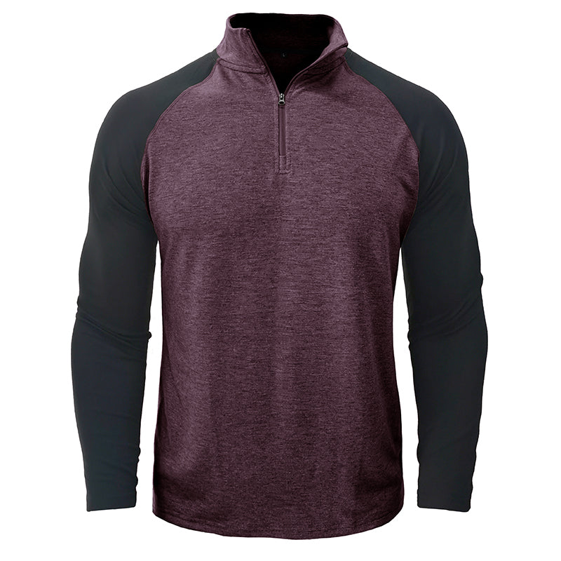 Camicia in cotone con collo alla coreana