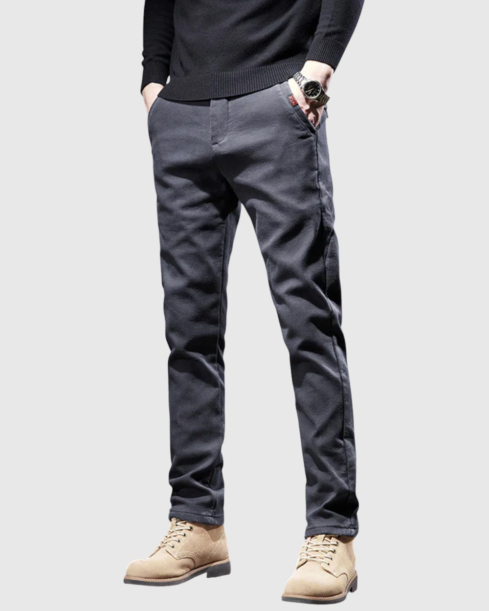 Vincenzo - Pantaloni slim fit da uomo