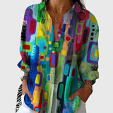 Blusa leggera e colorata con stampe