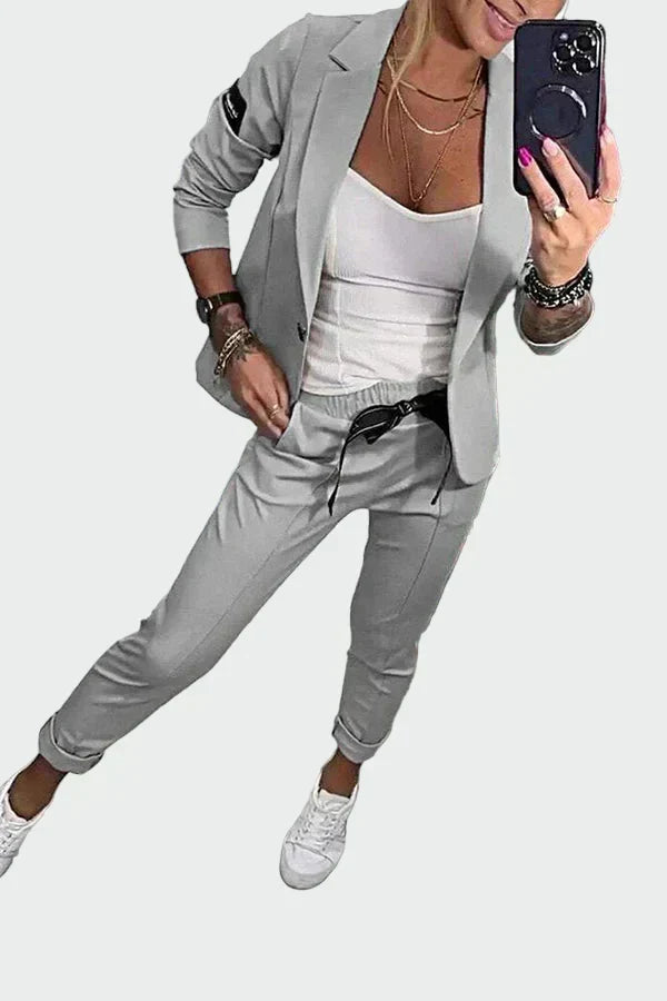 Ella - Completo da donna con pantaloni ampi e blazer