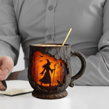 Tazza artistica 3D „Halloween – Strega”