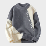 Maglione asimmetrico con intreccio unico