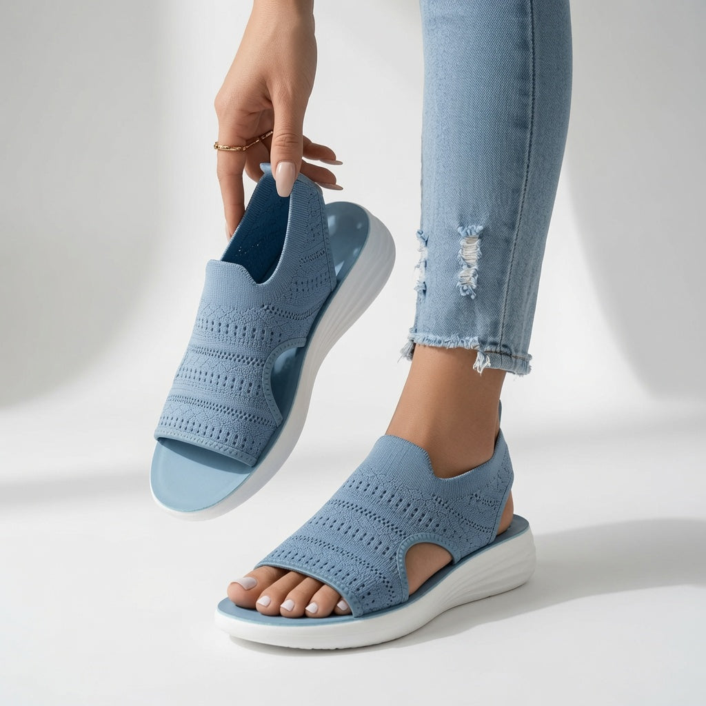 Souplesse™ - Sandali con plateau, punta aperta e comfort