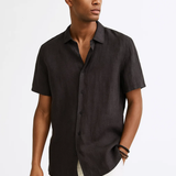 Camicia con bottoni - Colletto aperto
