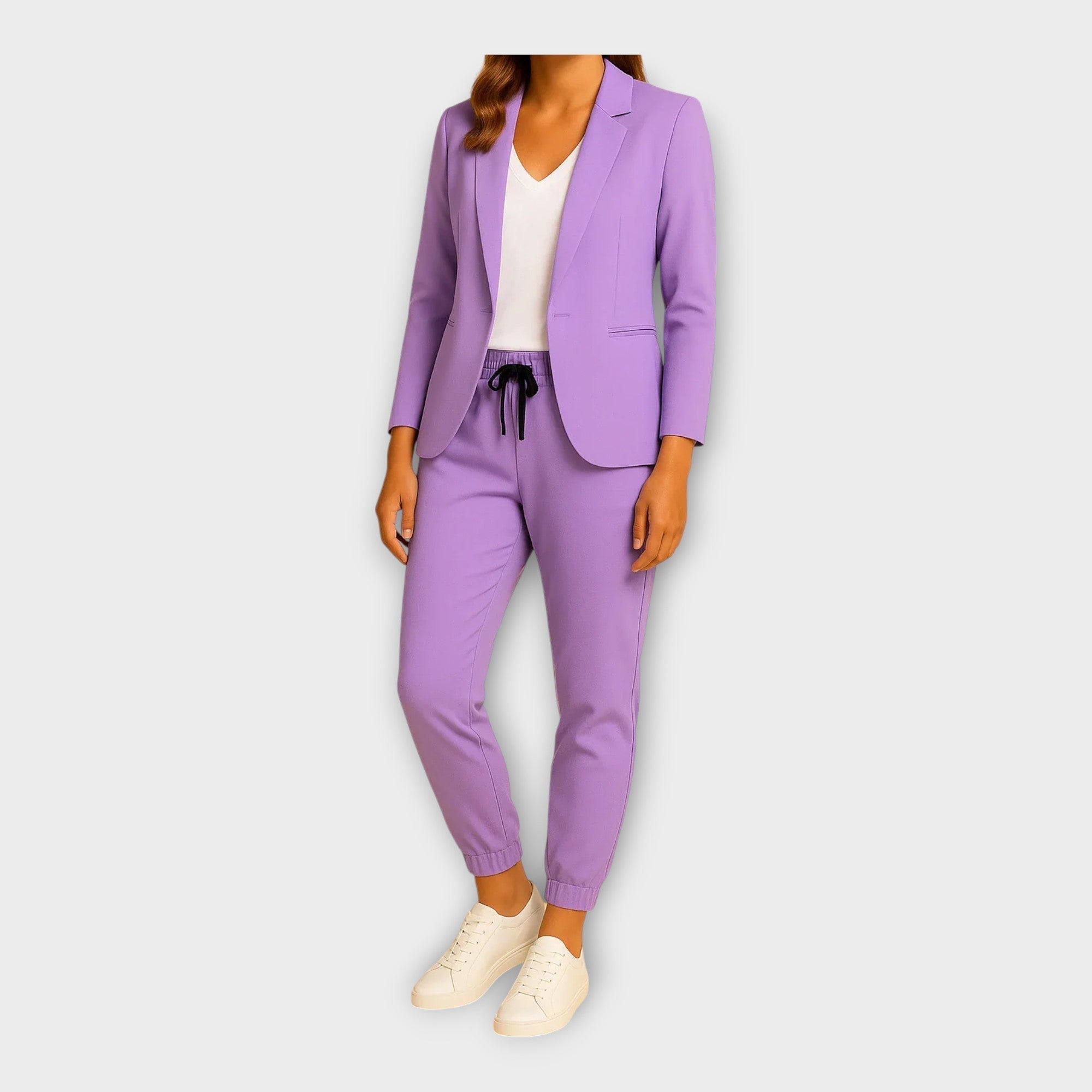 Nicole - Completo da donna con blazer e pantaloni jogger