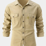 Camicia in misto denim - Bottoni