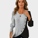 Gloria - Maglione elegante in maglia con bottoni
