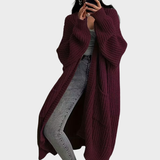Editta - Cardigan lungo intrecciato da donna