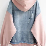 Denise - Giacca in denim bicolore