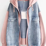 Denise - Giacca in denim bicolore