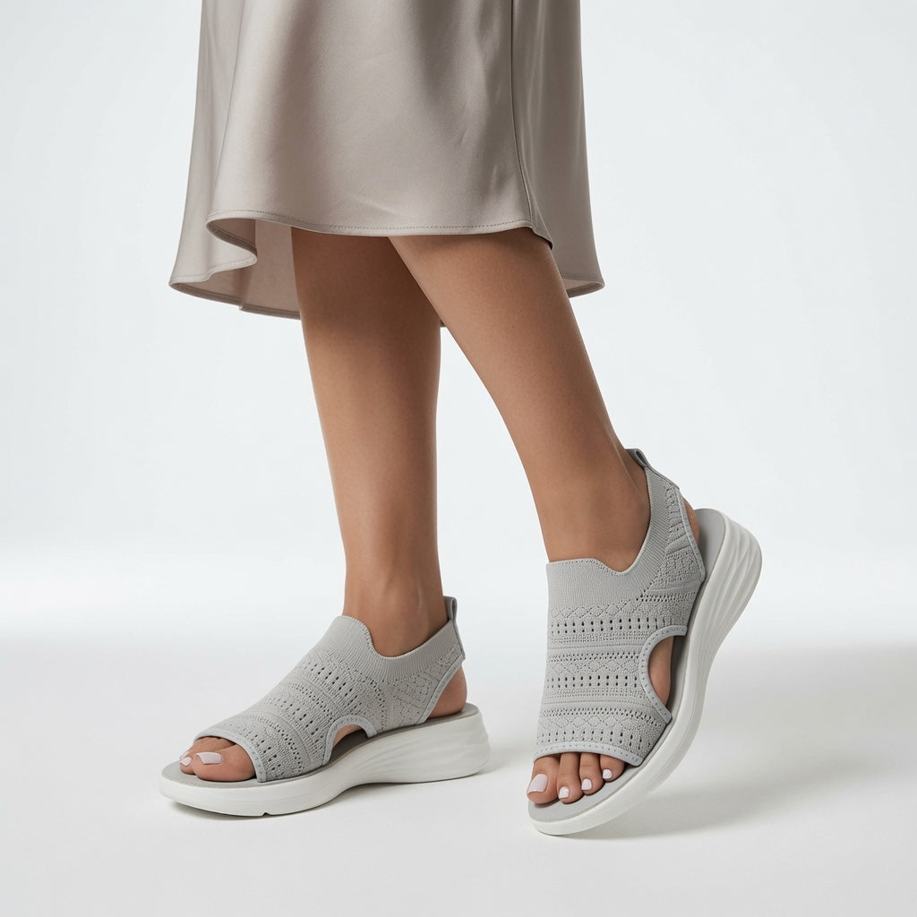 Souplesse™ - Sandali con plateau, punta aperta e comfort
