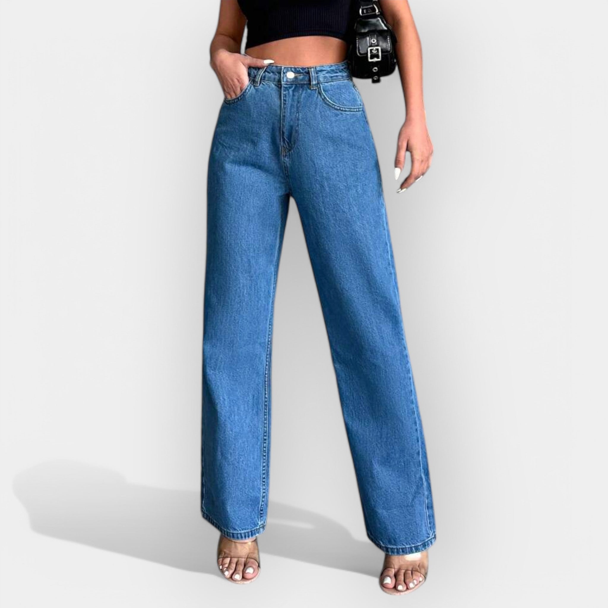 Mia - Jeans a vita alta dal comodo taglio ampio